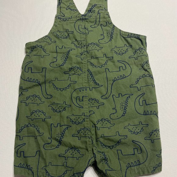 Baby Adaptive Dino Print Knit Overall - Picture 2 of 12